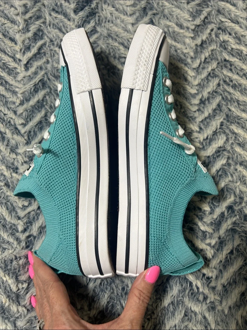 Converse Chuck Taylor All Star Slip-On Low-Top Canvas Sneakers Ocean Drip